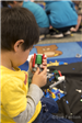 Children's lego block event at public library