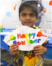 Pre-school children attending a New Year's Eve Party at the public library