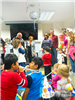 Pre-school children attending a New Year's Eve Party at the public library