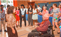 Patrons attend Senior Prom event at the Senior and Disabled Center