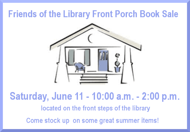 friends front porch book sale newsflash