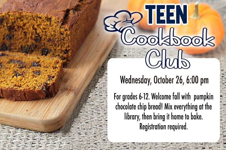 Teen CookBook Club pumpkin chocolate chip bread