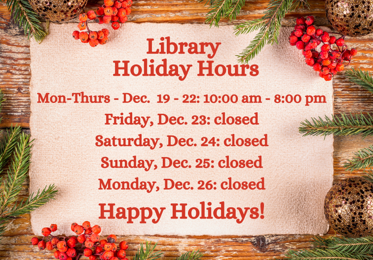 Holiday Library Hours 