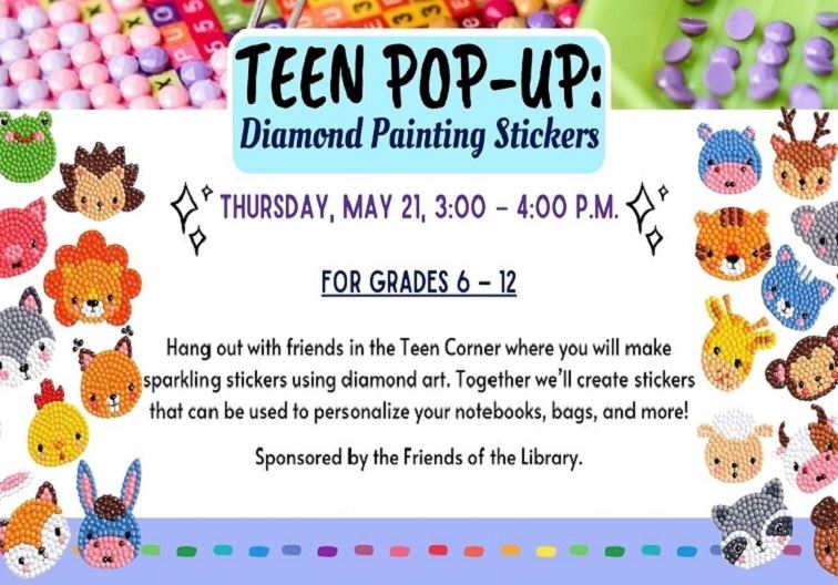 Teen Pop-Up Diamond Painting Stickers