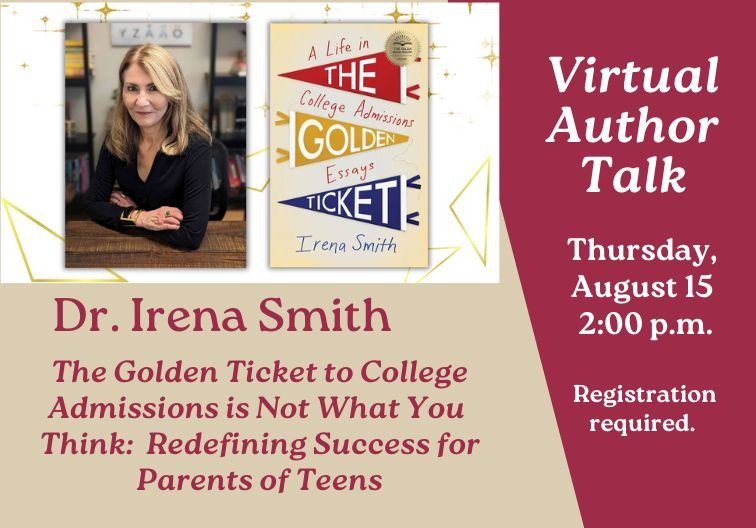 Dr. Irena Smith Virtual Author Talk Newsflash