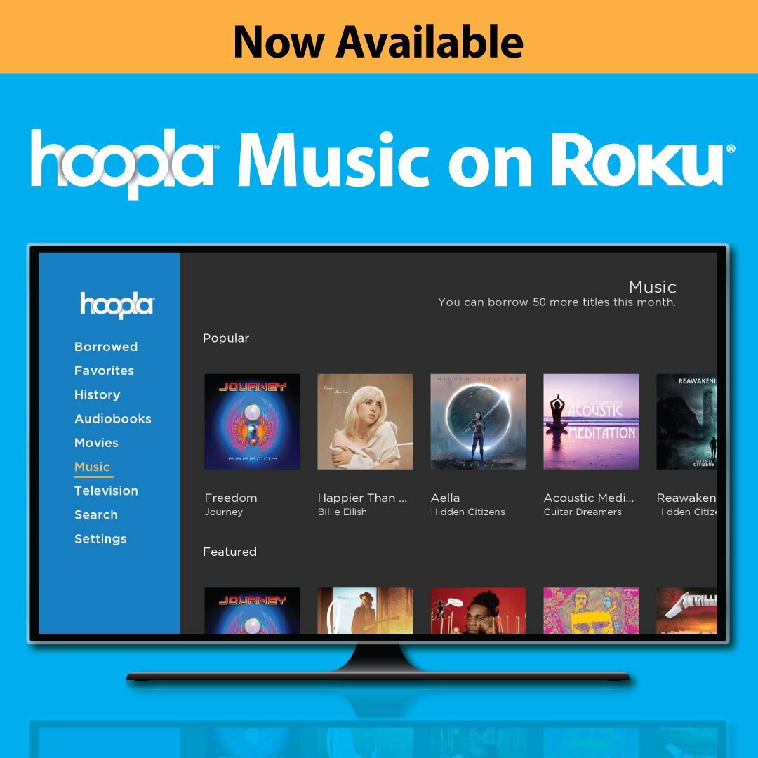 Hoopla Music on Roku