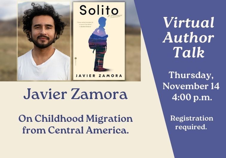 Javier Zamora Author Talks newsflash