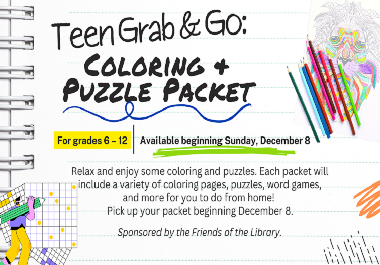 Teen Coloring and Puzzle Packet 