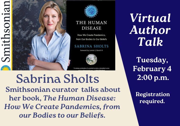 Sabrina Sholts feb 5 virtual author talks newsflash