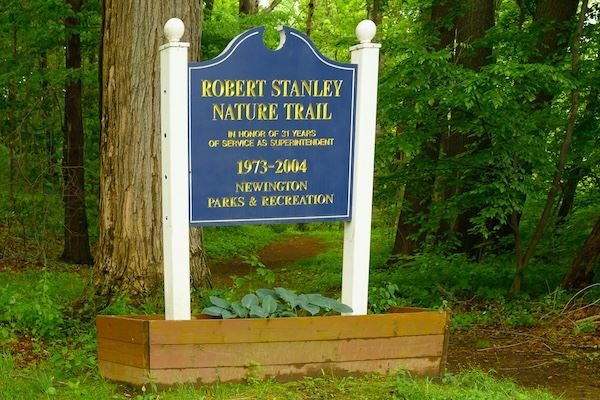 Sign for Bob Stanley Nature Walk at Churchill Park