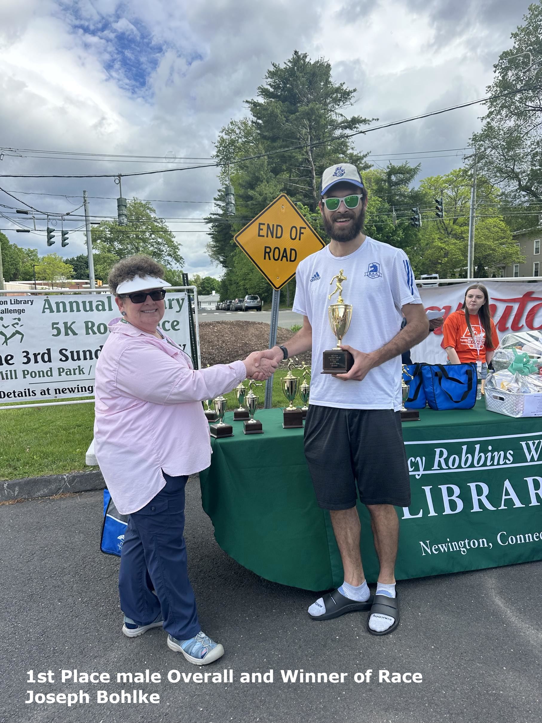 Race 1st Place Overall winner and 1st Place Male Overall winner