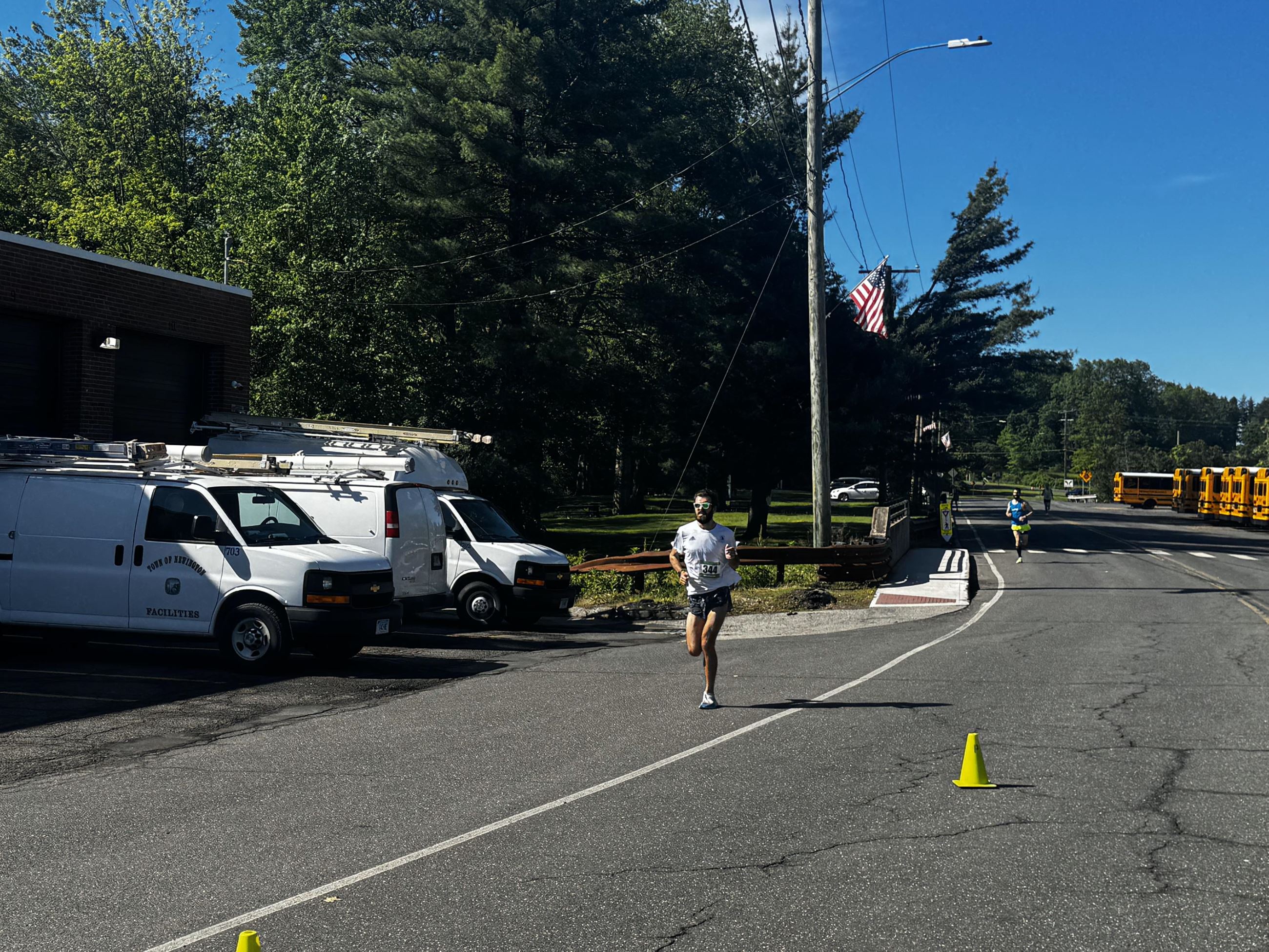 Man running the race