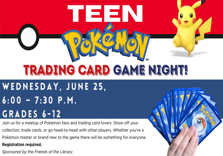 Teen Pokemon Trading Card Game Night