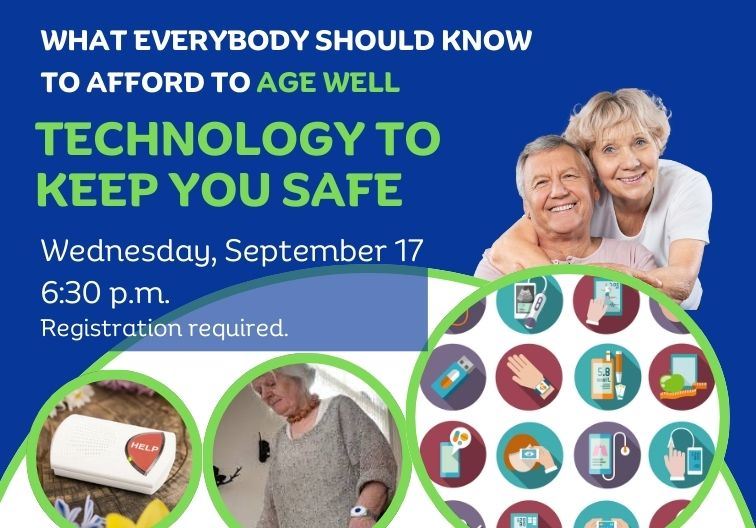 technology to keep you safe on Wednesday, September 17 at 6:30 p.m.