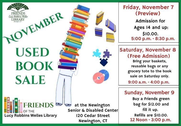 Friends of the Library Book Sale - November 7 - 9