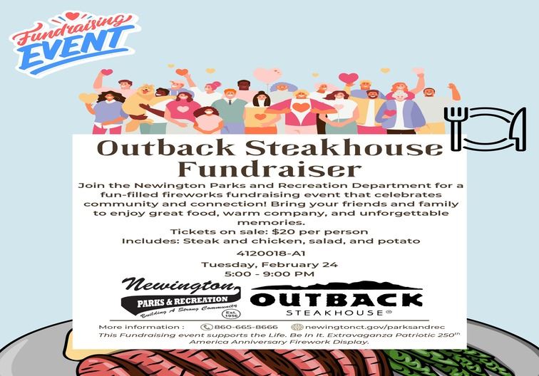 Outback Steakhouse Fundraiser Flyer 