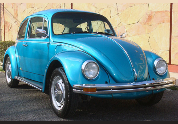 Blue VW Bug