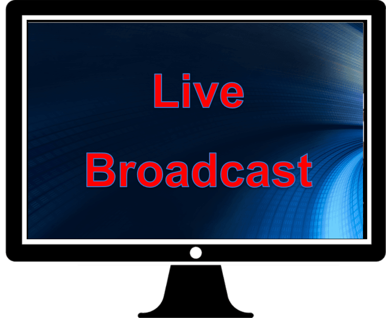 TV with Live Broadcast on the screen Opens in new window